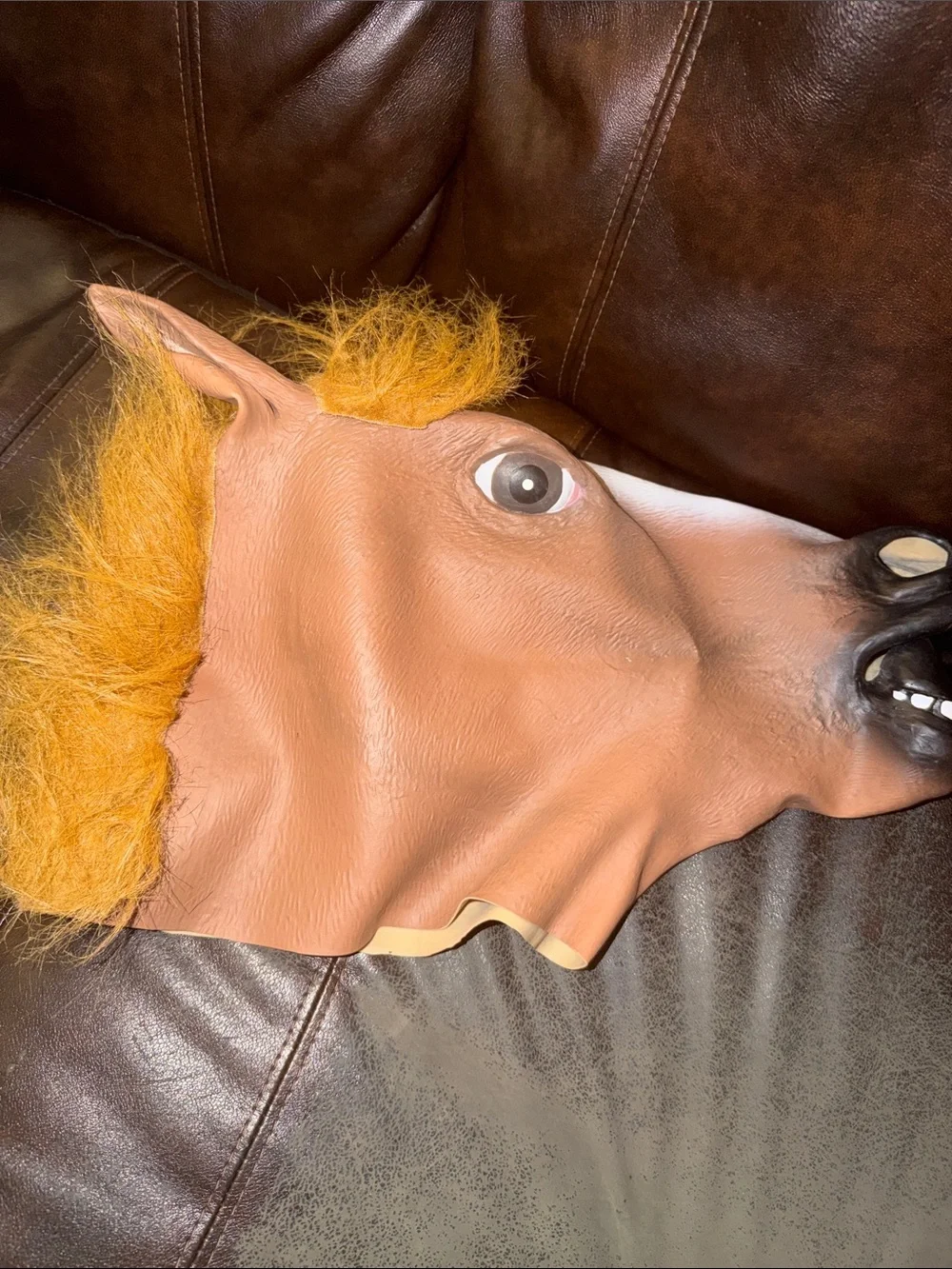 Brown Horse Head Costume Mask for Kids realistic cosplay